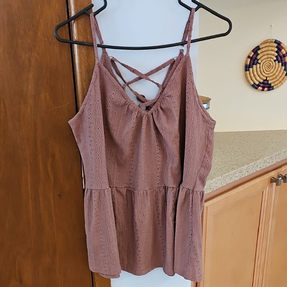 Maurices Strappy Summer Eyelet Top